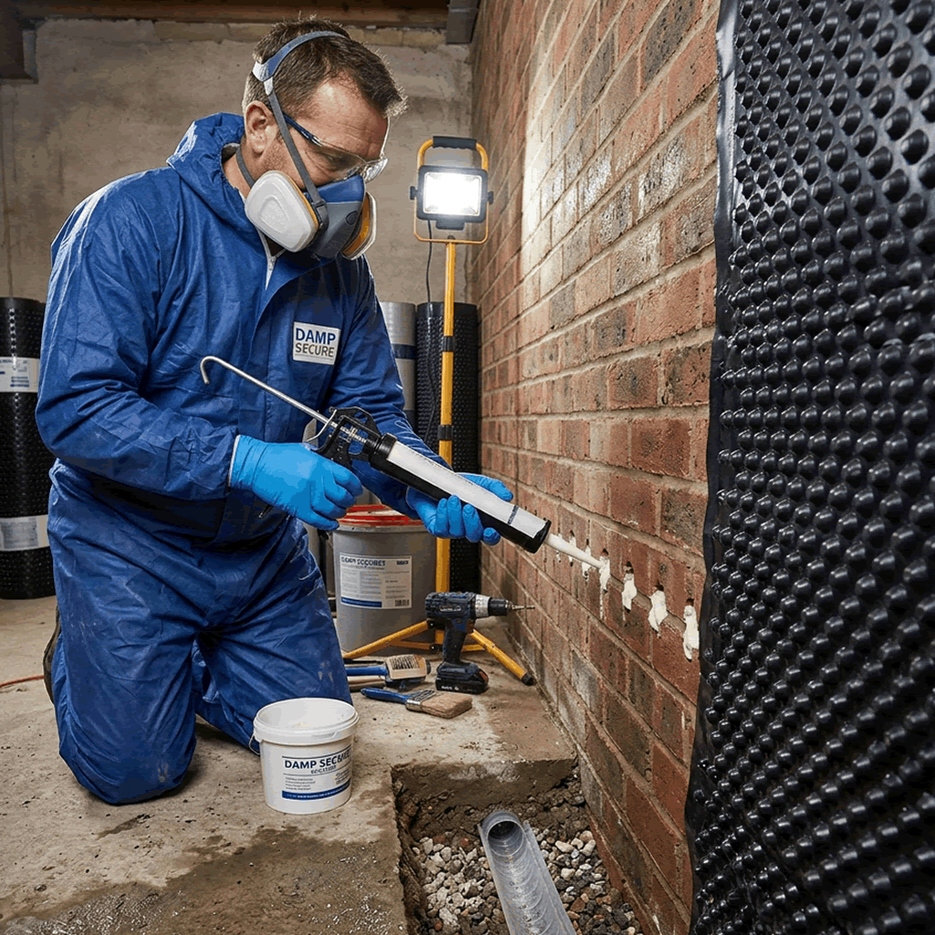 damp secure damp proofing treatment exterior wall