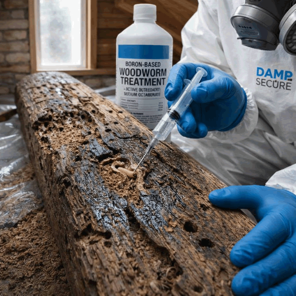 damp secure woodworm treatment town